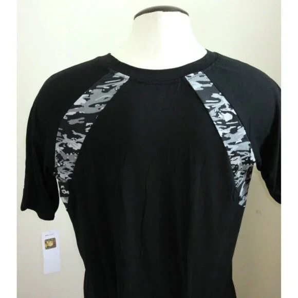 Washington Redskins NFL Team Apparel Men's SS Camo Shirt Black Grey NWT - Picture 4 of 5